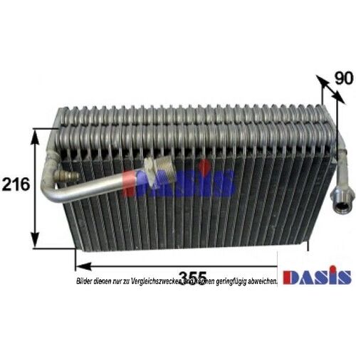 Evaporator, air conditioning -- AKS DASIS, AUDI, V8 (44_, 4C_), (441,...