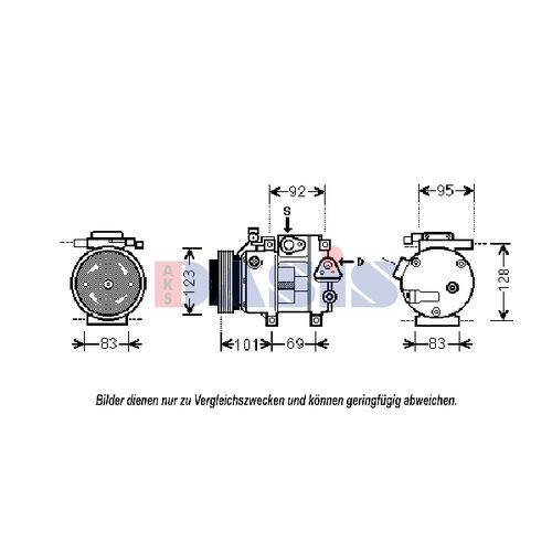 Compressor, air conditioning -- AKS DASIS, HYUNDAI, KIA, i30 (FD), ...