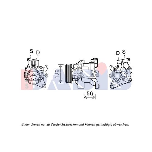 Kompressor, Klimaanlage AKS DASIS 852677N für SUBARU FORESTER (SH_…