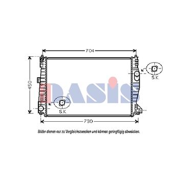 Radiator, engine cooling -- AKS DASIS, ALFA ROMEO, 159 Sportwagon...