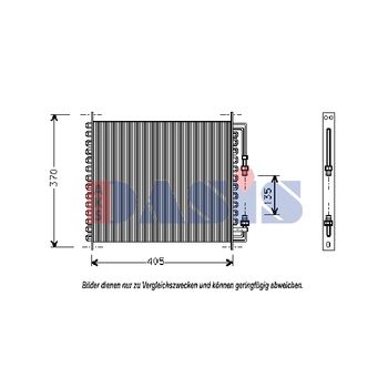 Kondensator, Klimaanlage AKS DASIS 012001N für ALFA ROMEO 164 (164_…