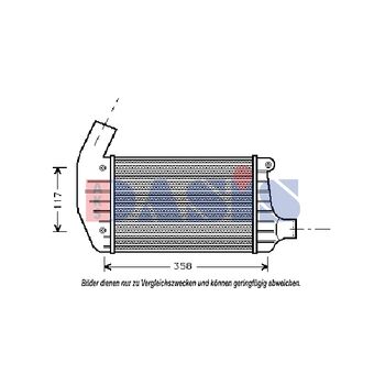 Ladeluftkühler AKS DASIS 017050N für FIAT COUPE (175_) ALFA ROMEO 155 (167_…