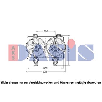 Lüfter, Motorkühlung AKS DASIS 018026N für ALFA ROMEO 155 (167_) GTV (916_) …