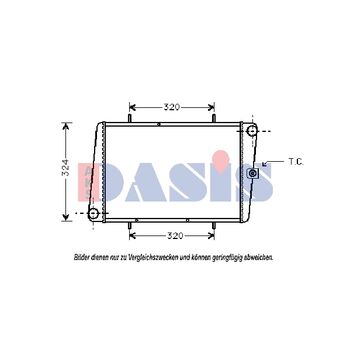 Kühler, Motorkühlung AKS DASIS 020040N für ROVER MONTEGO Estate (XE) AUSTIN …