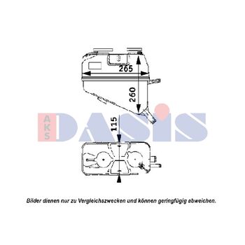 Ausgleichsbehälter, Kühlmittel AKS DASIS 043000N