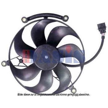 Fan, radiator -- AKS DASIS, VW, POLO (6N1), (6N2), Voltage [V]: 12...