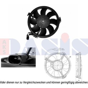 Lüfter, Motorkühlung AKS DASIS 048111N für VW PASSAT (3B3) PASSAT Variant (3B6) …