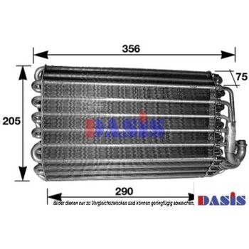 Evaporator, air conditioning -- AKS DASIS, BMW, 5 (E39), Touring, X5...