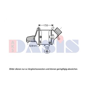 Intercooler, charger -- AKS DASIS, BMW, 7 (F01, F02, F03, F04), 6...