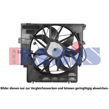 Fan, radiator -- AKS DASIS, Weight [kg]: 0,9, Weight [g]: 900, New Part: 