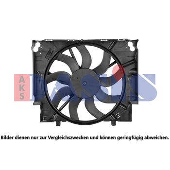 Fan, radiator -- AKS DASIS, Rated Power [W]: 850, Voltage [V]: 12...