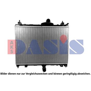 Radiator, engine cooling -- AKS DASIS, Core Dimensions: 558x378x27
