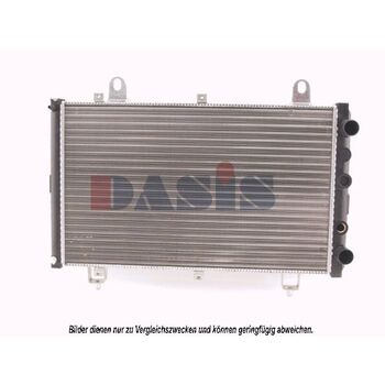 Radiator, engine cooling -- AKS DASIS, Length [mm]: 663, Width [mm]: 415...