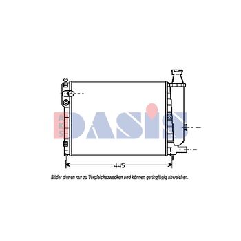 Kühler, Motorkühlung AKS DASIS 060340N für CITROËN AX (ZA-_…