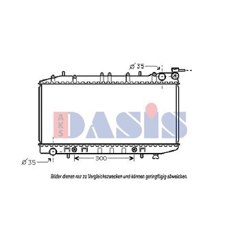 Kühler, Motorkühlung AKS DASIS 070003N für NISSAN ALMERA I Hatchback (N15) …