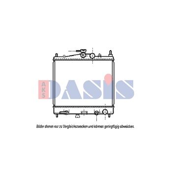 Kühler, Motorkühlung AKS DASIS 070066N für NISSAN MICRA III (K12…