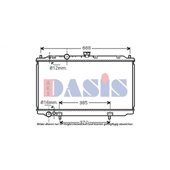 Kühler, Motorkühlung AKS DASIS 070071N für NISSAN PRIMERA Hatchback (P12) …