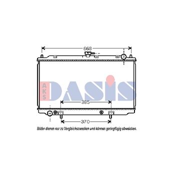 Radiator, engine cooling -- AKS DASIS, NISSAN, ALMERA TINO (V10)...