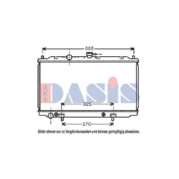 Kühler, Motorkühlung AKS DASIS 070087N für NISSAN PRIMERA Hatchback (P12) …