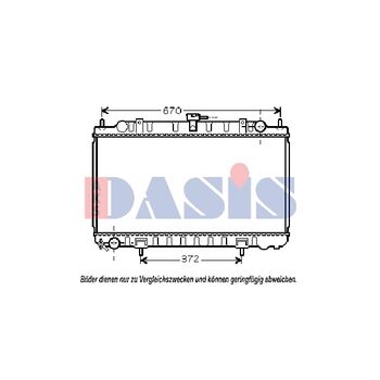 Radiator, engine cooling -- AKS DASIS, NISSAN, ALMERA II Hatchback...