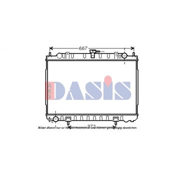 Radiator, engine cooling -- AKS DASIS, NISSAN, X-TRAIL (T30)...