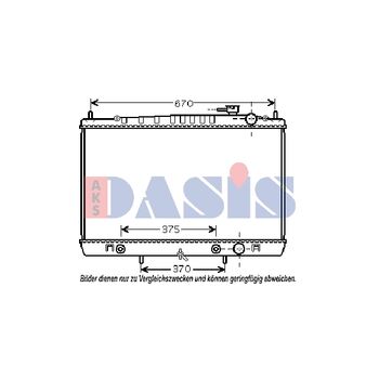 Kühler, Motorkühlung AKS DASIS 070123N für NISSAN PICK UP (D22…