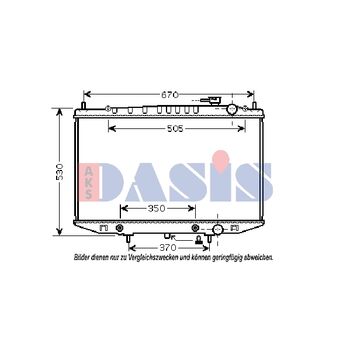 Kühler, Motorkühlung AKS DASIS 070147N für NISSAN PICK UP (D22…