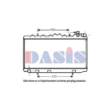 Kühler, Motorkühlung AKS DASIS 070160N für NISSAN SUNNY III Liftback (N14) SUNNY…