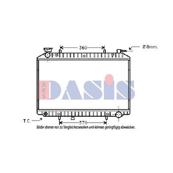 Kühler, Motorkühlung AKS DASIS 070280N für NISSAN SERENA (C23) VANETTE CARGO Bus…