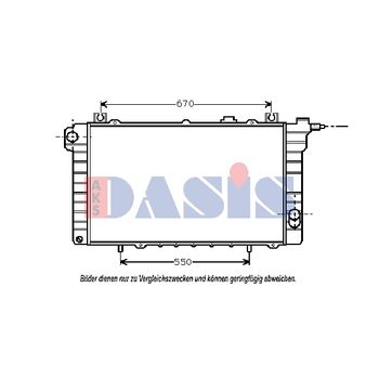 Kühler, Motorkühlung AKS DASIS 070480N für NISSAN PATROL III/2 Station Wagon (…