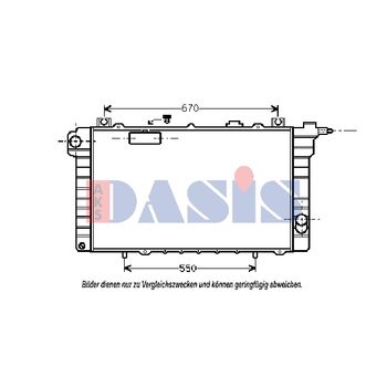 Kühler, Motorkühlung AKS DASIS 070500N für NISSAN PATROL III/2 Station Wagon (…