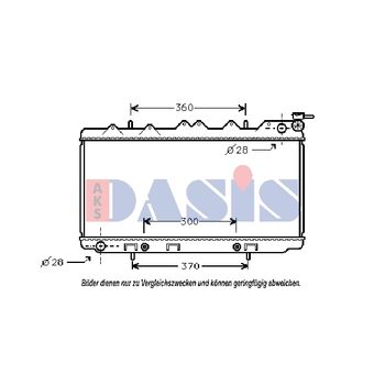 Kühler, Motorkühlung AKS DASIS 071810N für NISSAN SUNNY III Liftback (N14) SUNNY…