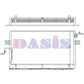 Condenser, air conditioning -- AKS DASIS, NISSAN, MAXIMA / QX IV (A32),...