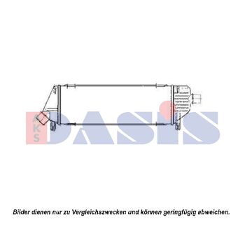 Ladeluftkühler AKS DASIS 077000N für NISSAN MICRA III (K12…
