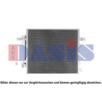 Condenser, air conditioning -- AKS DASIS, Length [mm]: 470...