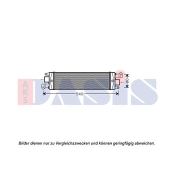 Ladeluftkühler AKS DASIS 087027N für FIAT STRADA Pick-up (178_…