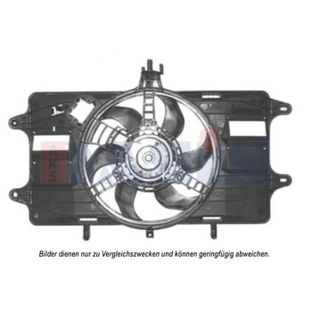 Lüfter, Motorkühlung AKS DASIS 088035N für FIAT DOBLO Großraumlimousine (119_, …
