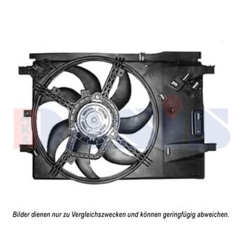 Fan, radiator -- AKS DASIS, Weight [g]: 3500, New Part: , Voltage [V]: 12...