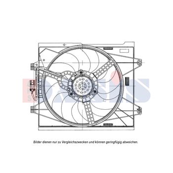 Lüfter, Motorkühlung AKS DASIS 088134N für FIAT 500 (312_) 500 C (312_…