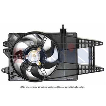 Lüfter, Motorkühlung AKS DASIS 088136N für FIAT IDEA (350_) PUNTO (188_) LANCIA …