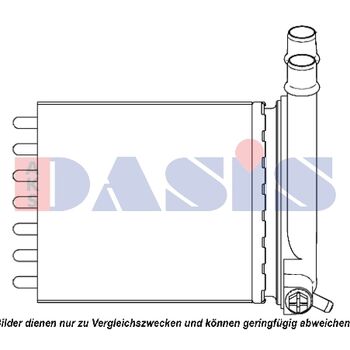 Wärmetauscher, Innenraumheizung AKS DASIS 089006N für FIAT SCUDO (270_, 272_) …