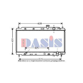 Kühler, Motorkühlung AKS DASIS 100035N für HONDA INTEGRA Coupe (DC2, DC4…