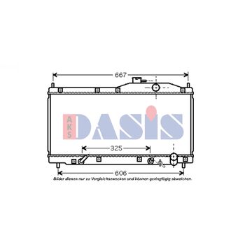 Kühler, Motorkühlung AKS DASIS 100053N