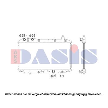 Kühler, Motorkühlung AKS DASIS 100058N für HONDA CIVIC VIII Hatchback (FN, FK…
