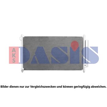 Kondensator, Klimaanlage AKS DASIS 102035N für HONDA CIVIC IX Stufenheck (FB, FG…