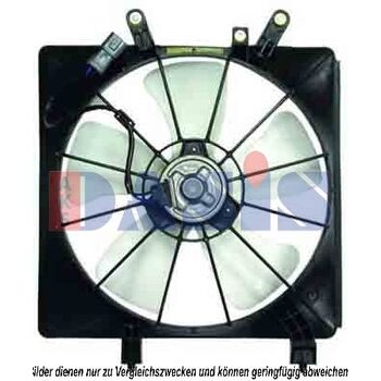 Fan, radiator -- AKS DASIS, HONDA, CIVIC VII Hatchback (EU, EP, EV), ...