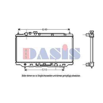 Radiator, engine cooling -- AKS DASIS, MAZDA, 323 F V (BA), S, C...