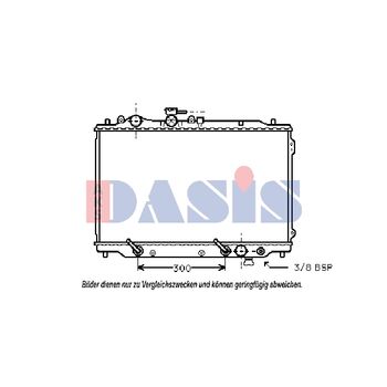 Radiator, engine cooling -- AKS DASIS, MAZDA, 626 III Coupe (GD), ...
