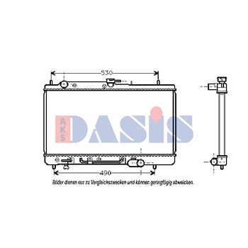 Kühler, Motorkühlung AKS DASIS 110026N für MAZDA 323 F IV (BG…