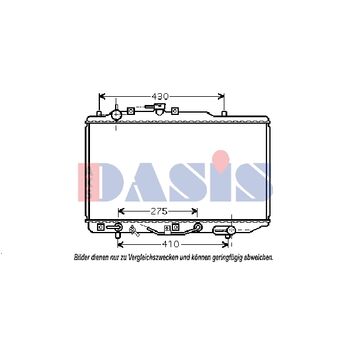 Kühler, Motorkühlung AKS DASIS 110047N für MAZDA 121 II (DB…